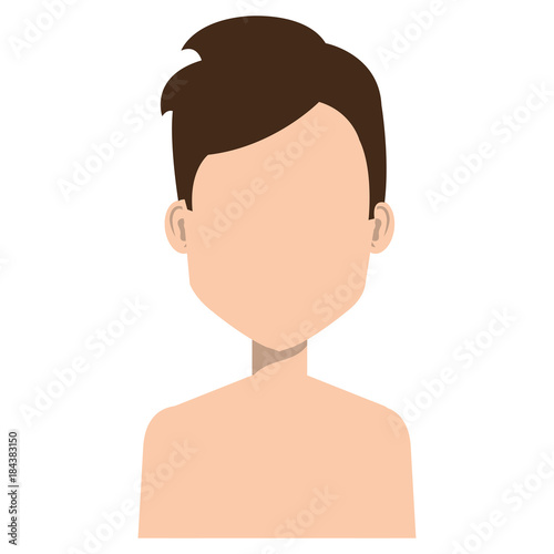 young man shirtless avatar character