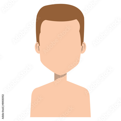 young man shirtless avatar character
