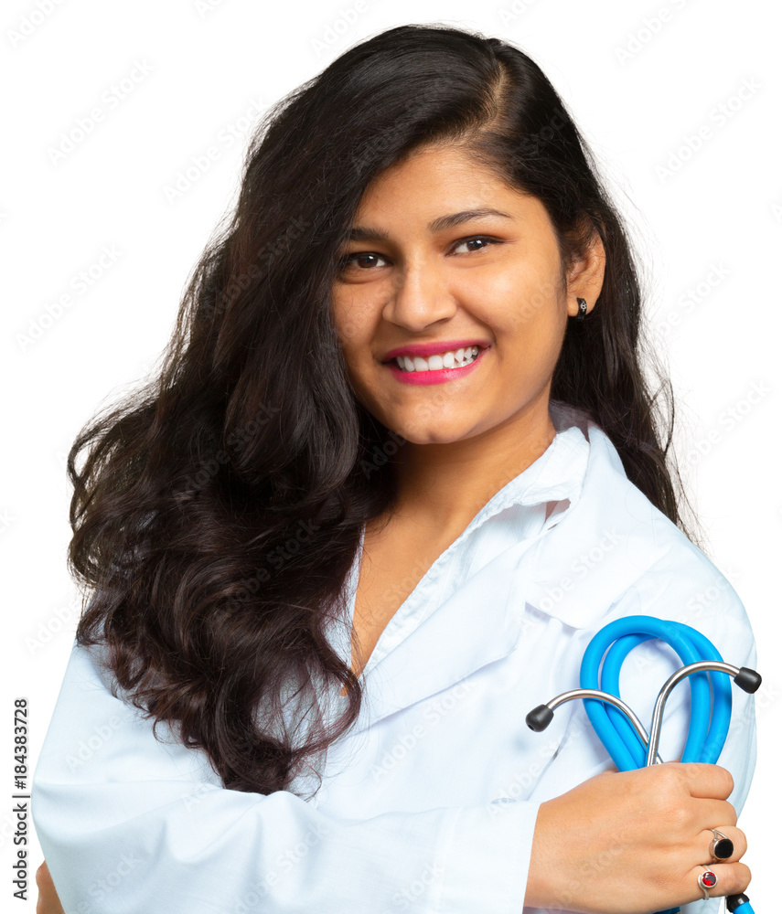 young female doctor medical professional in hospital isolated on white background young female doctor medical professional in hospital isolated on white background