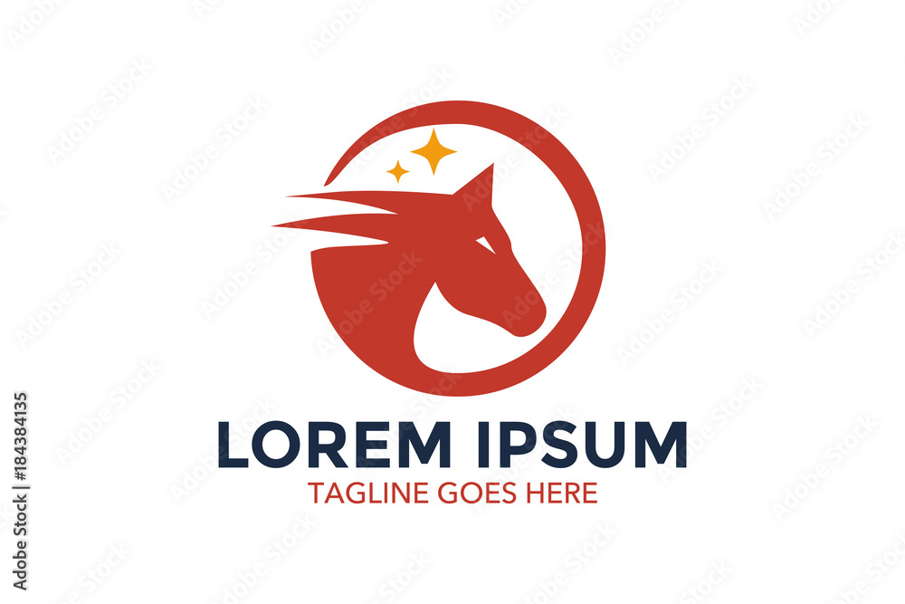 unique horse logo. editable. vector illustration logo unique horse logo. editable. vector illustration logo