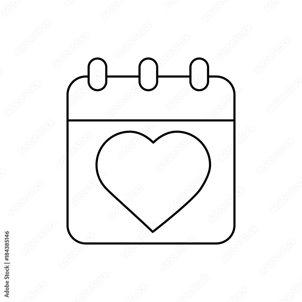 valentines day calebration calendar romantic date vector illustration valentines day calebration calendar romantic date vector illustration