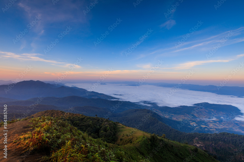Doy-inthanon, Landscape sea of mist in national park of Chaingmai province Thailand. Doy-inthanon, Landscape sea of mist in national park of Chaingmai province Thailand.
