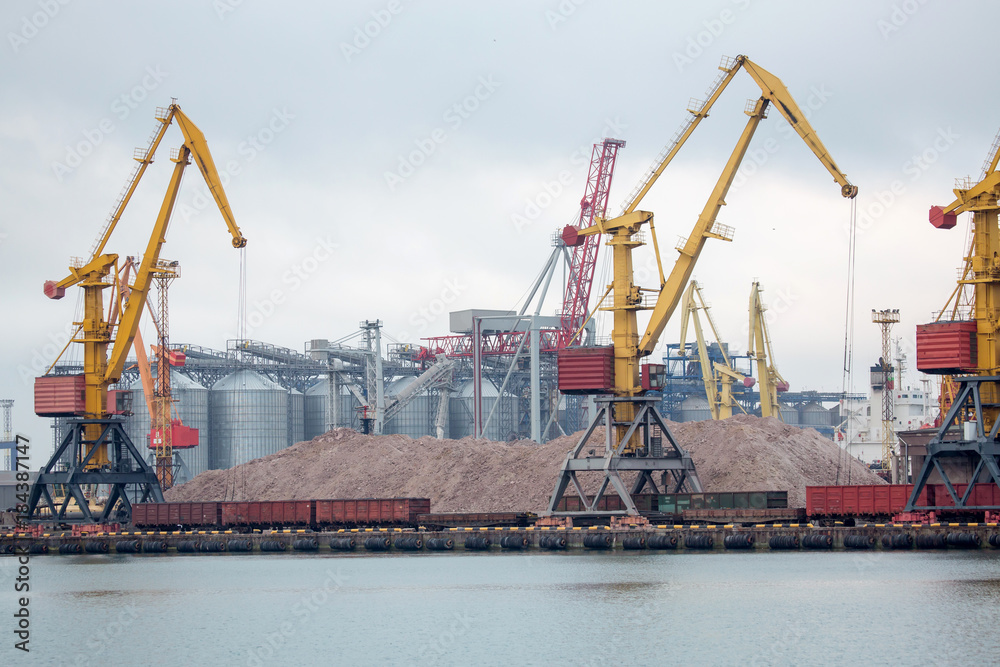 Port terminal of bulk cargo