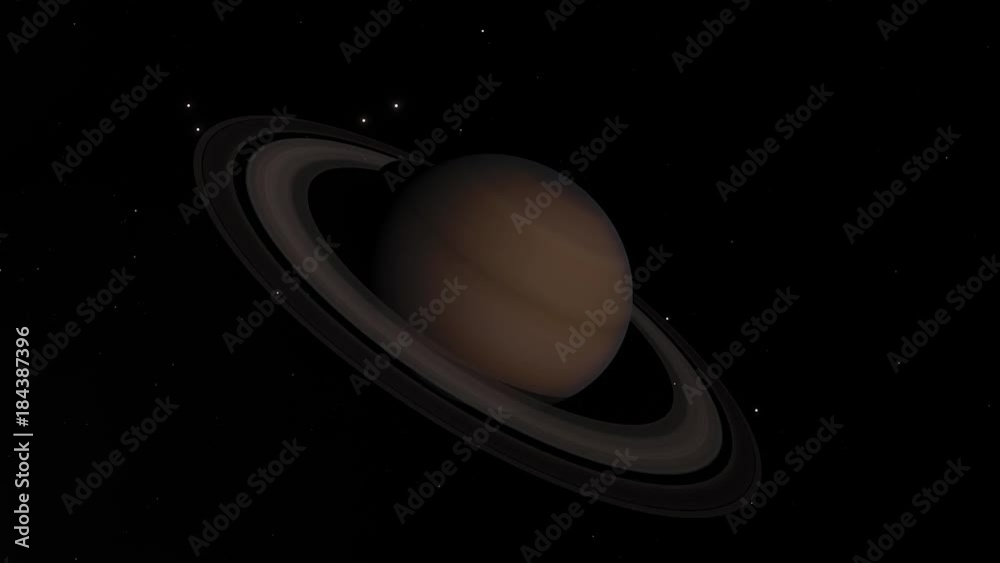 Moons Orbiting Saturn 4K Moons Orbiting Saturn 4K