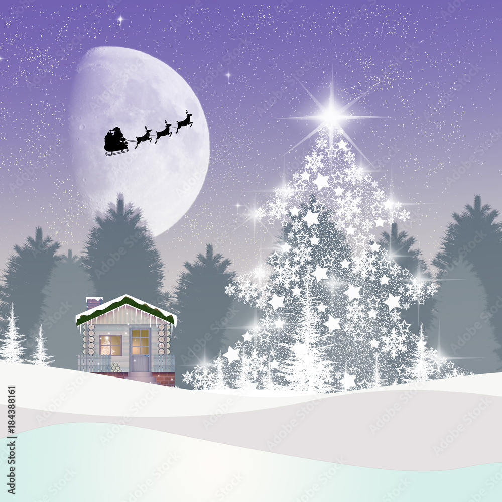 illustration of Christmas tree illustration of Christmas tree