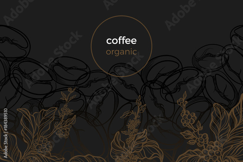 Vector template of coffee
