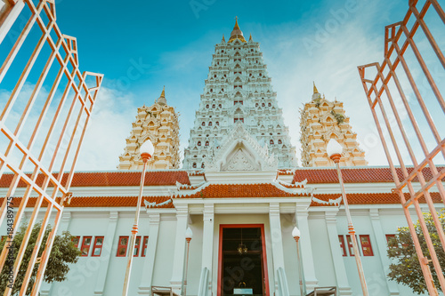 Pattaya Chonburi, Thailand. Thai gazebos-temple (sala) at Wat Yannasangwararam photo