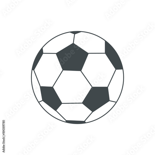 illustration of soccer-ball isolated on white for your design