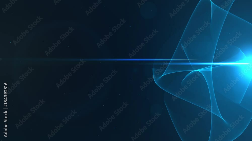 Blue wave on right side with lens flare Blue wave on right side with lens flare