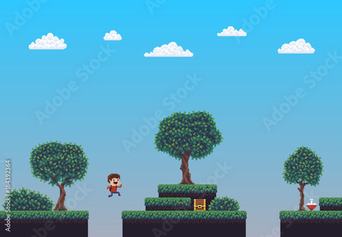 Pixel Art Scene