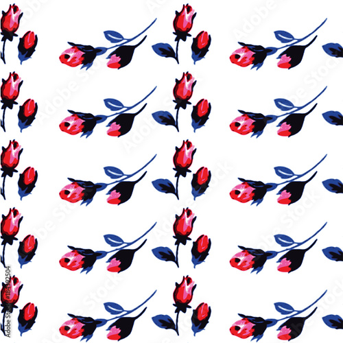 flower nature pattern floral pink abstract leaf green roses red love