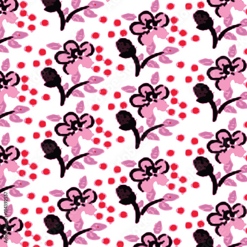 flower nature pattern floral pink abstrac