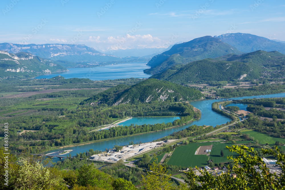 Panoramic view of french Alps