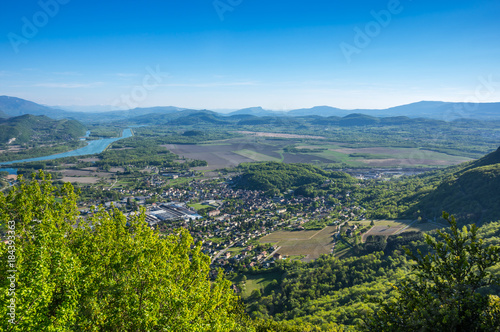 Fototapeta Naklejka Na Ścianę i Meble -  Panoramic view of rural France