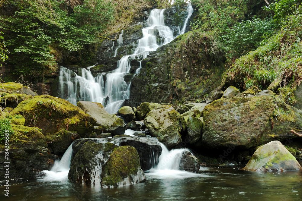 Naklejka premium Torc Waterfall, Killarney National Park, County Kerry, Ireland