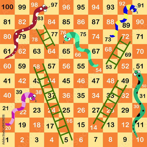 Ladder snakes game,Funny frame for children