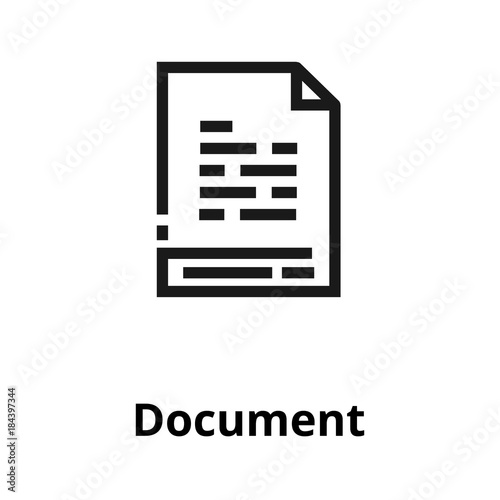 Document line icon