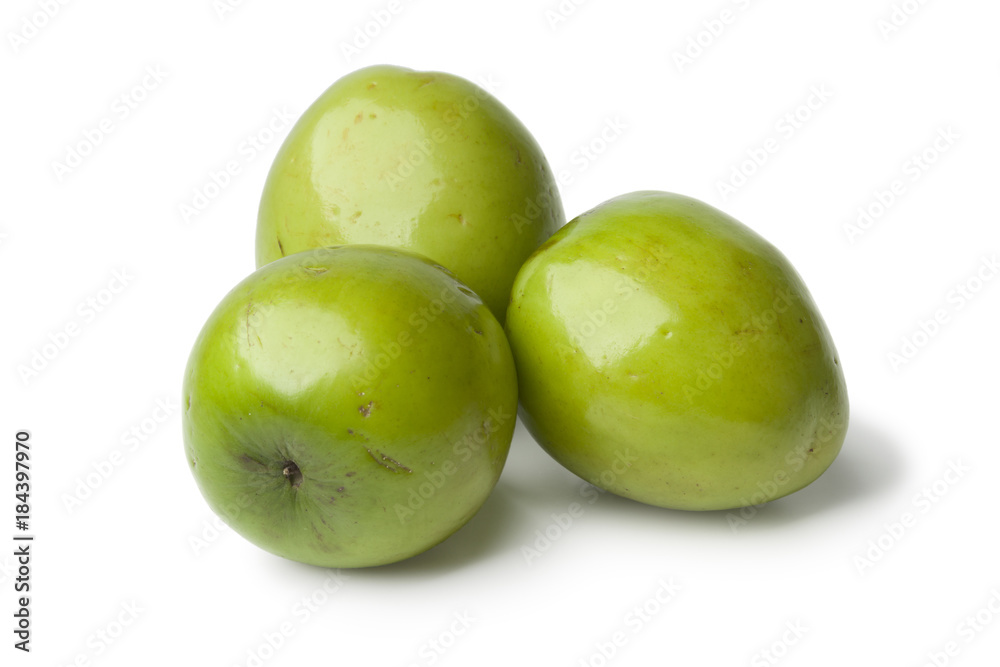Fresh green whole Ambarella fruit Fresh green whole Ambarella fruit