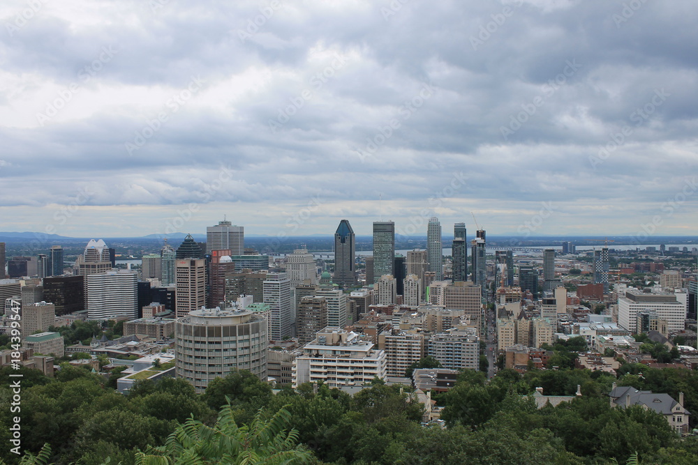 Fototapeta premium Skyline Park Mont Royal Montreal Canada