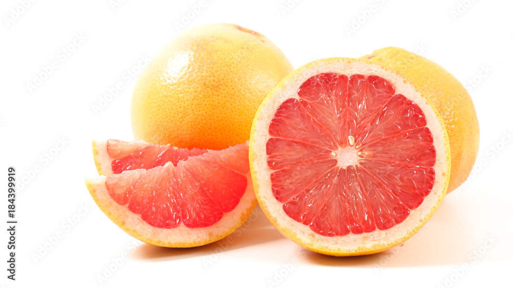 grapefruit isolated on white grapefruit isolated on white