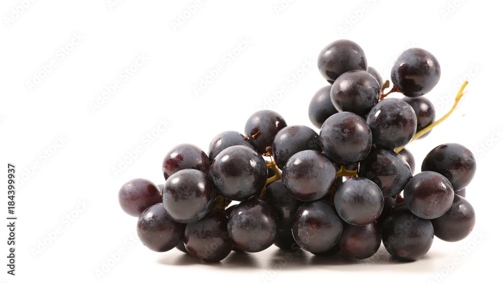 fresh grape isolated on white