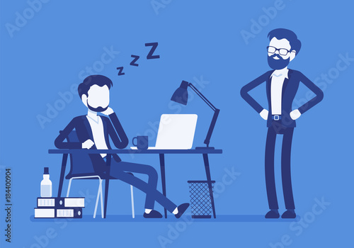 Sleep at office work