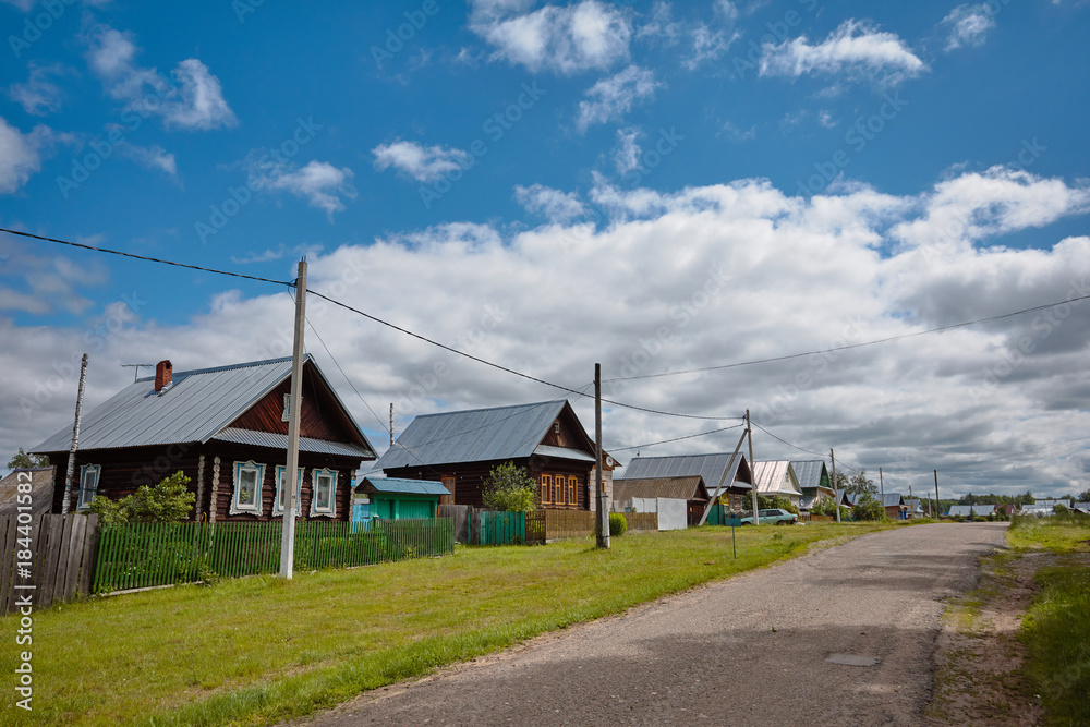 Panoramic view of the countryside of Russia Panoramic view of the countryside of Russia