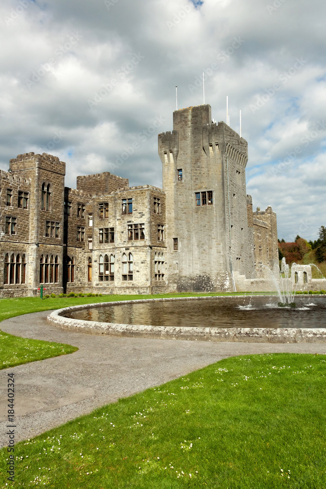 Medieval Ashford castle and gardens - Co. Mayo - Ireland