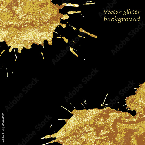 Gold grunge vector background