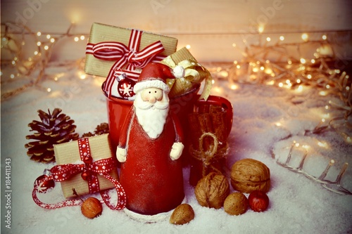 Grußkarte - Weihnachtsmann ...