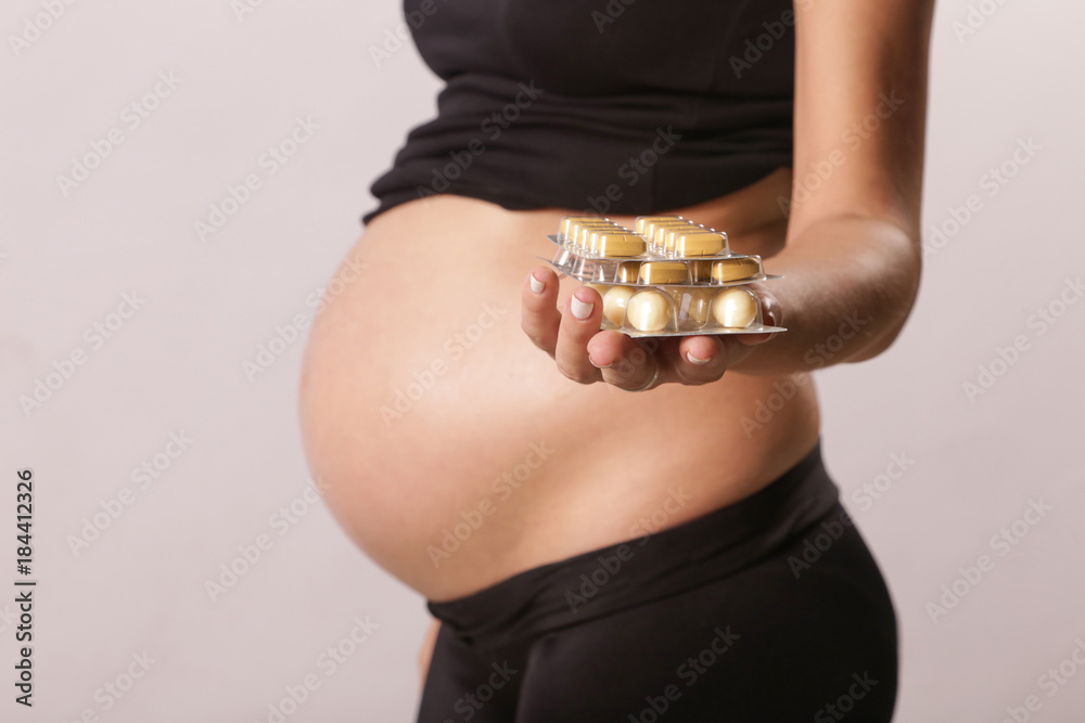 Obraz premium Pregnancy and medicines