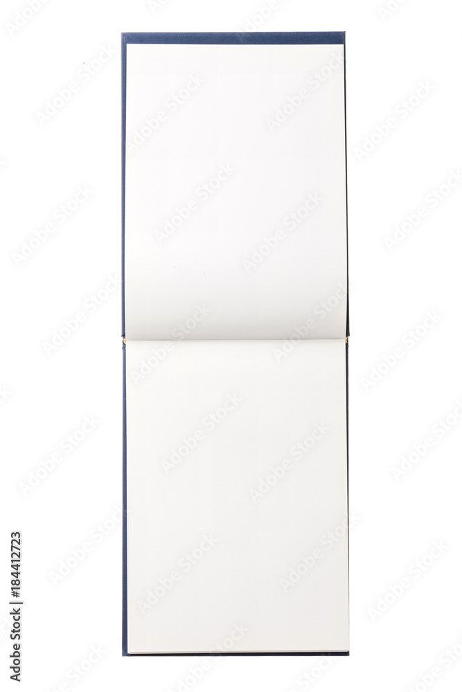 empty(blank) note spread isolated on the white background. empty(blank) note spread isolated on the white background.