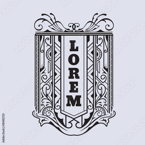 antique badges vintage Label design retro vector illustration