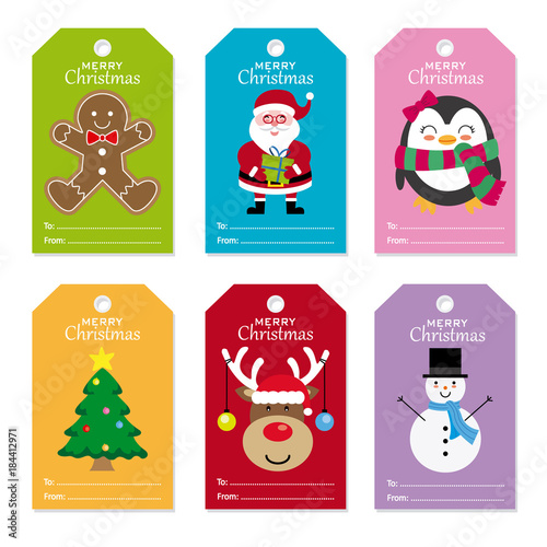 Christmas tags set