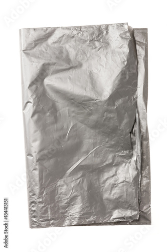 фотографія silver vinyl isolated on the white background