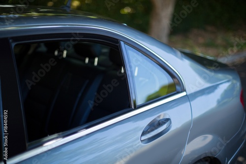 Cropped image of gray car