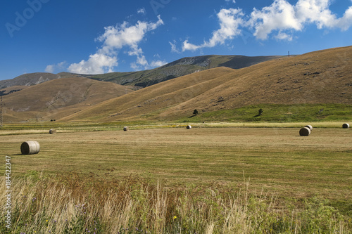 Mountain landscape in Abruzzi at summer photo