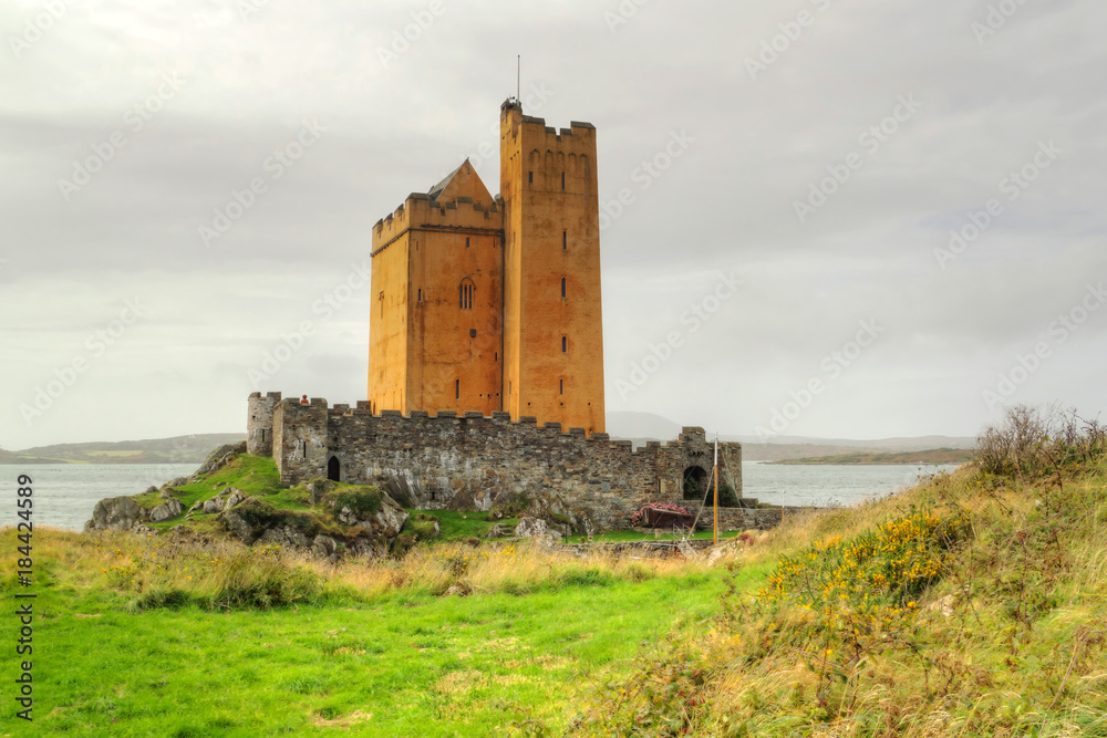 Kilcoe castle on the coast of Co. Cork, Ireland Kilcoe castle on the coast of Co. Cork, Ireland