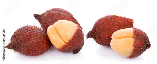 Salak fruit, Salacca zalacca isolated on the white background