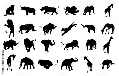 Silhouette African Safari A...