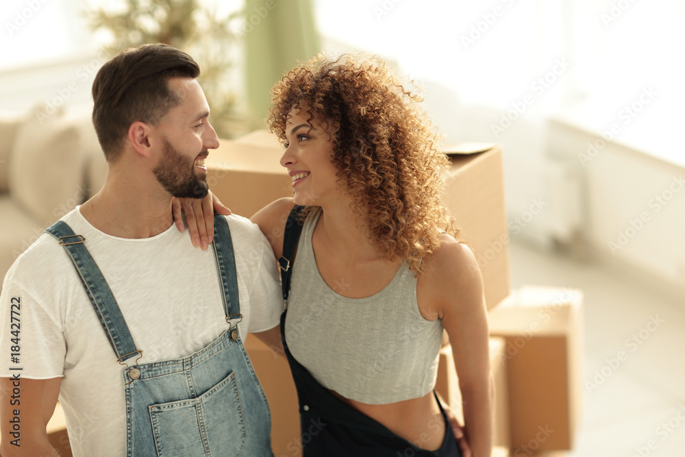 Happy family plans its future. Happy family plans its future.