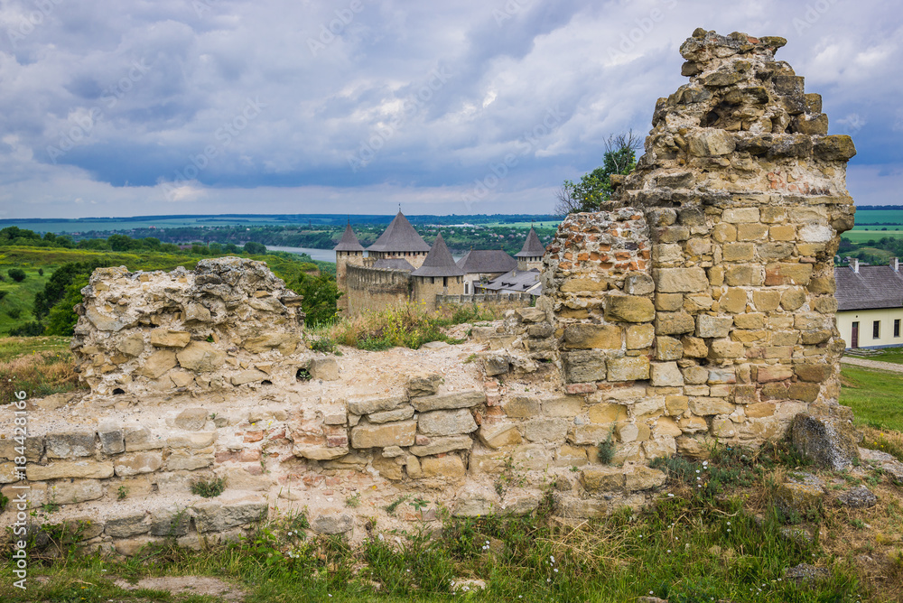 Remains of mosque in Khotyn Fortress in Ukraine