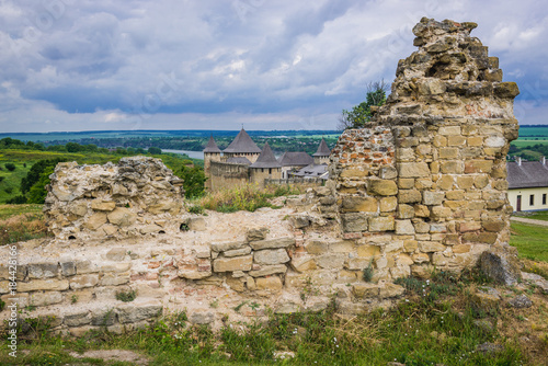 Remains of mosque in Khotyn Fortress in Ukraine