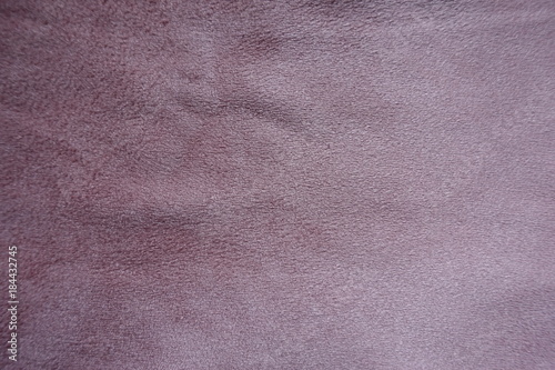 Dusty rose artificial suede fabric surface from above