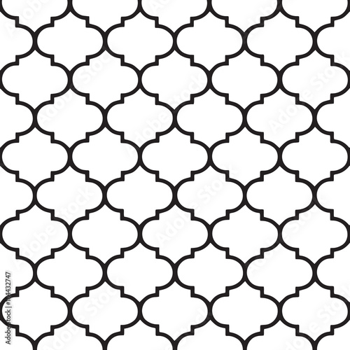 Moroccan vector pattern. Hamptons style.
