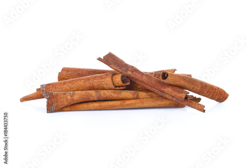 cinnamon isolated on white background