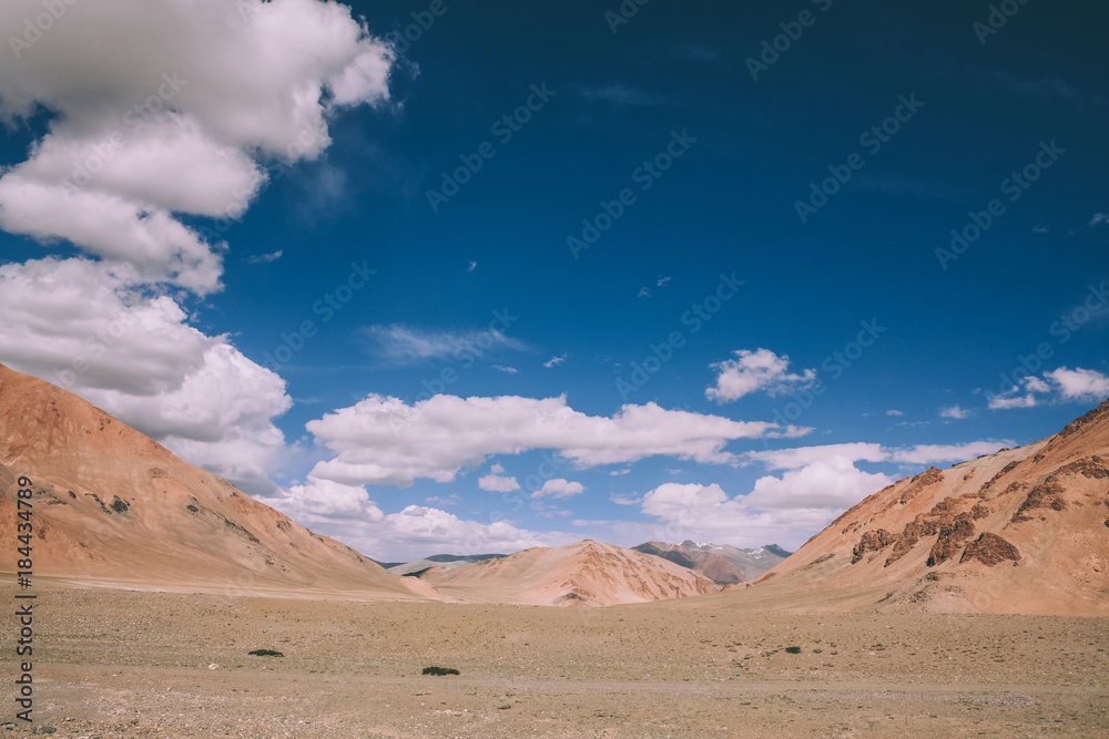 beautiful scenic landscape in Indian Himalayas, Ladakh region
