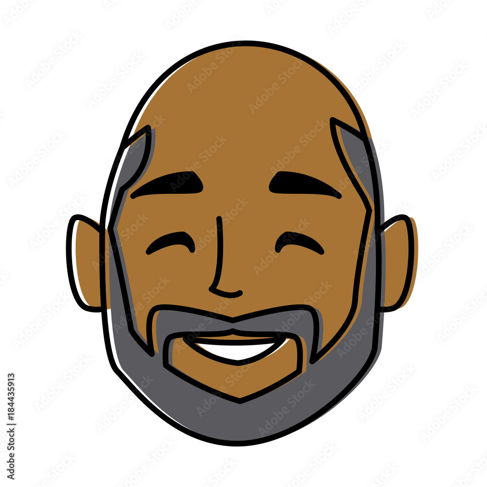 Man face cartoon