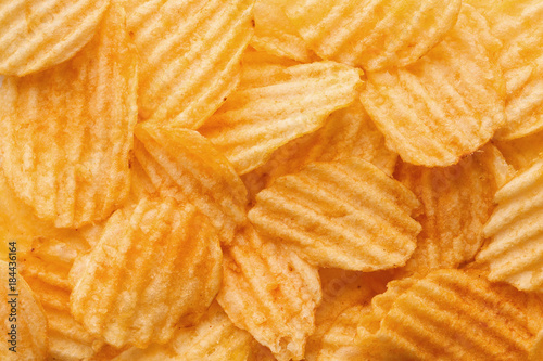 Chips food background