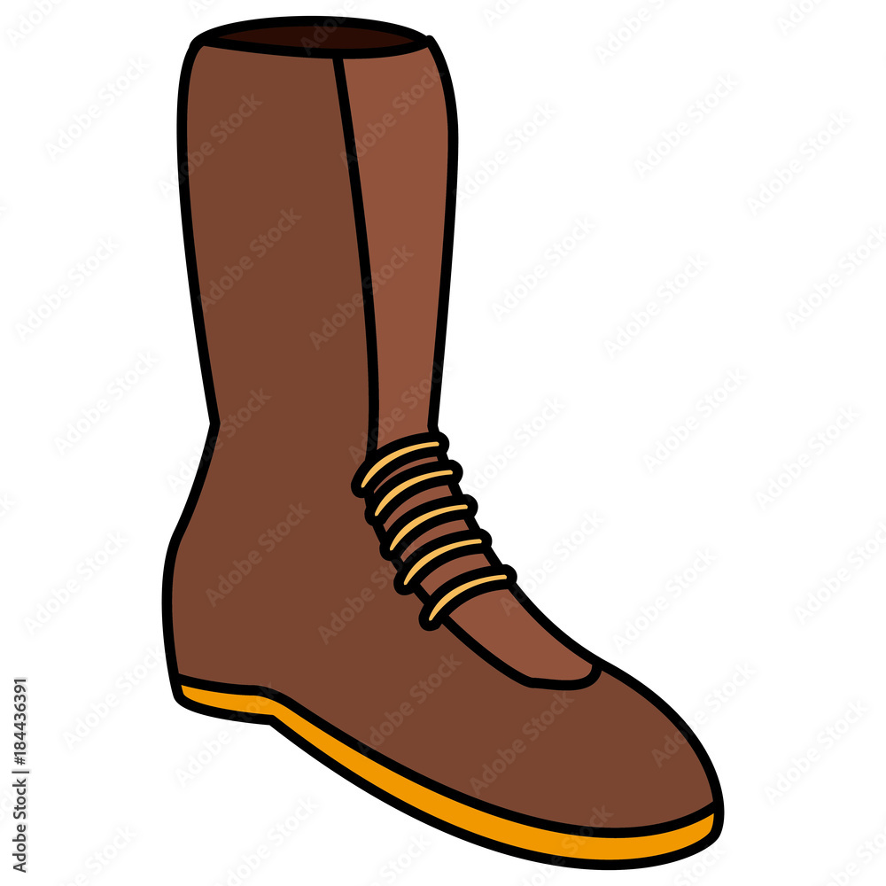 Winter boot isolated Winter boot isolated